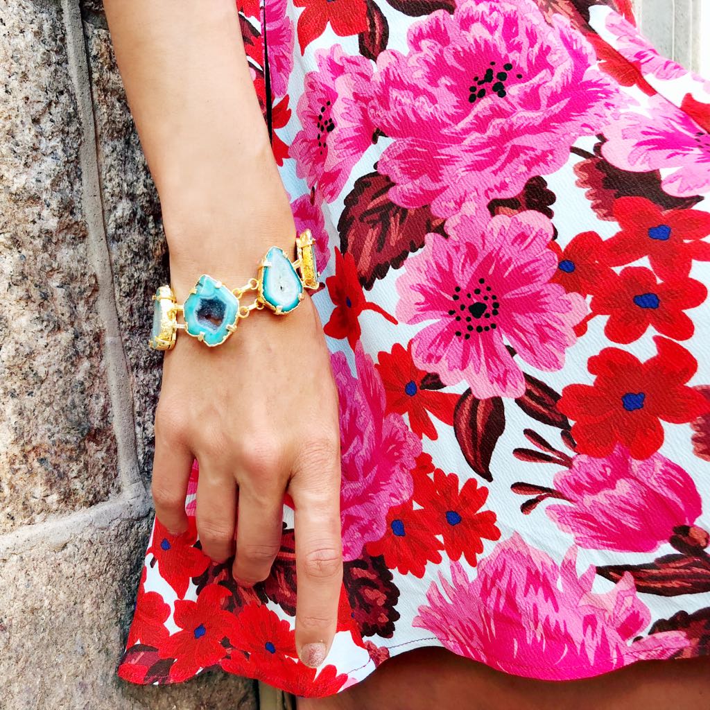 Lesley Bracelet - Turquoise (semi-precious) Lesley Bracelet - Turquoise (semi-precious)