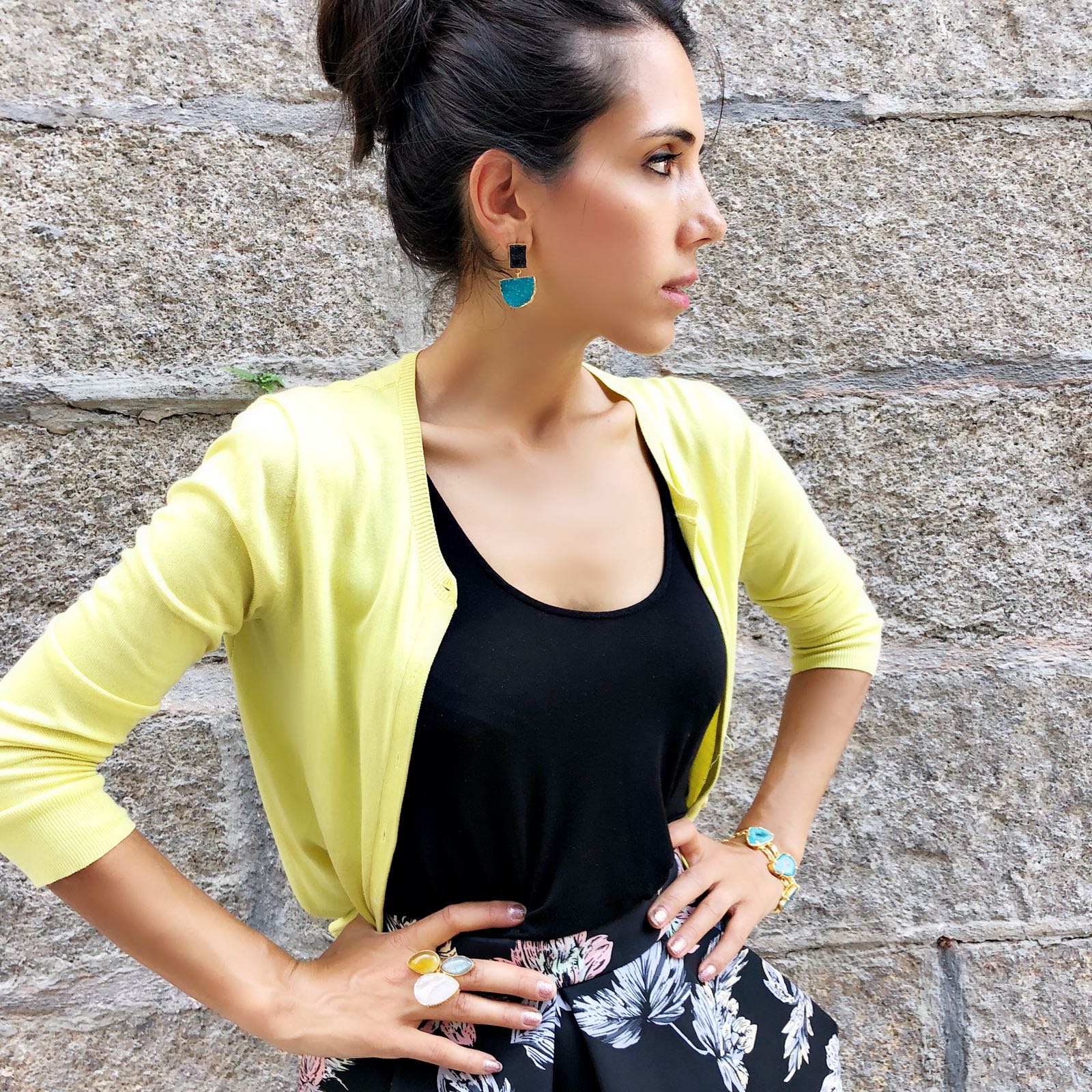 Suzanne Earrings Turquoise (semi-precious) Suzanne Earrings Turquoise (semi-precious)